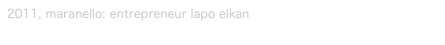 2011, maranello: entrepreneur lapo elkan